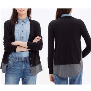 Madewell Cardigan Shirt Sweater